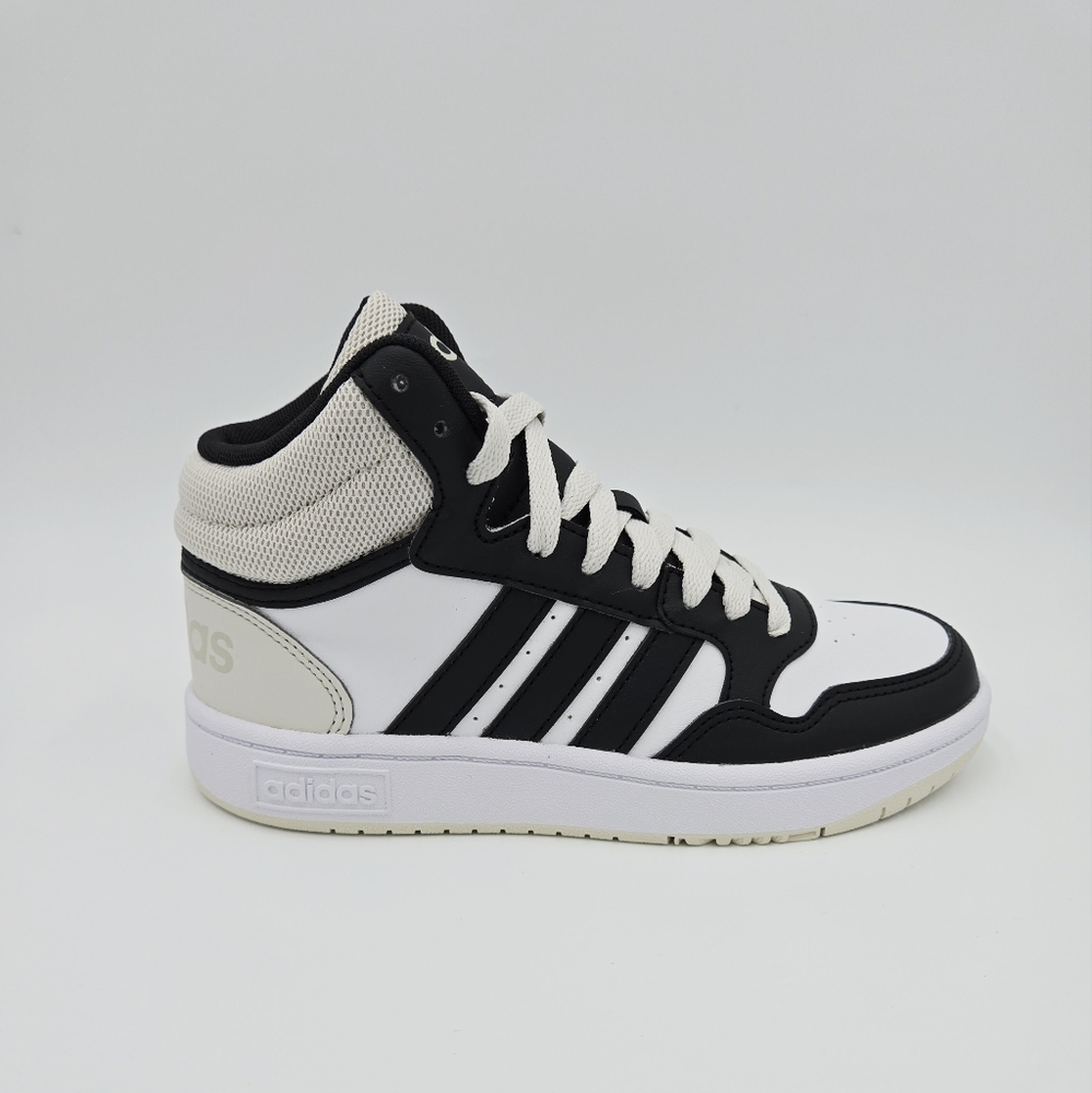Adidas HOOPS 3.0 Black/White/Beige Sneakers Classic Style Kid's IH7893 #A16
